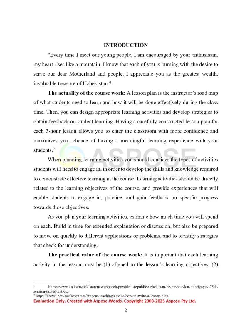 Lesson Planning 2
