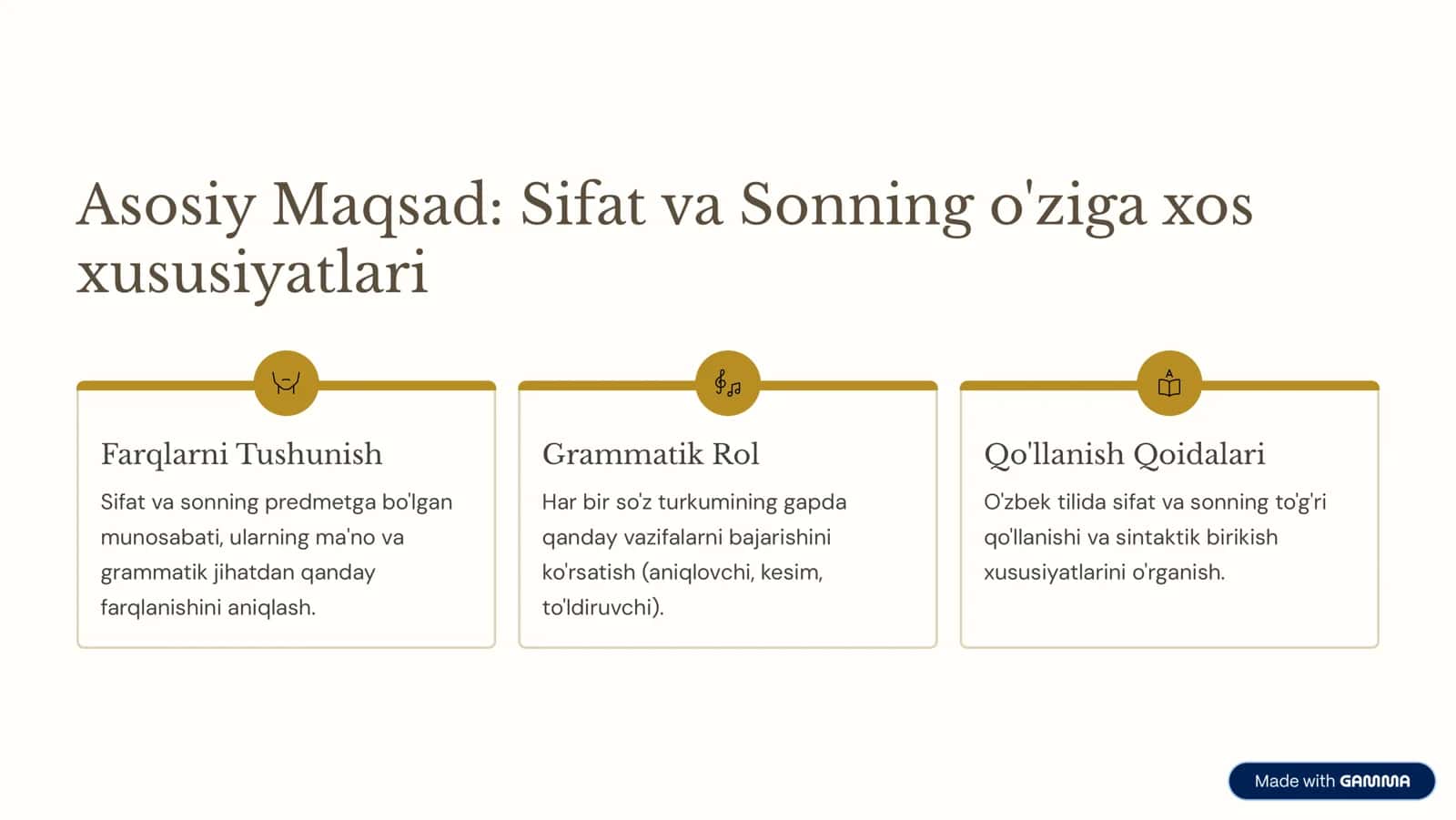 Sifat va Son so'z turkumi 2