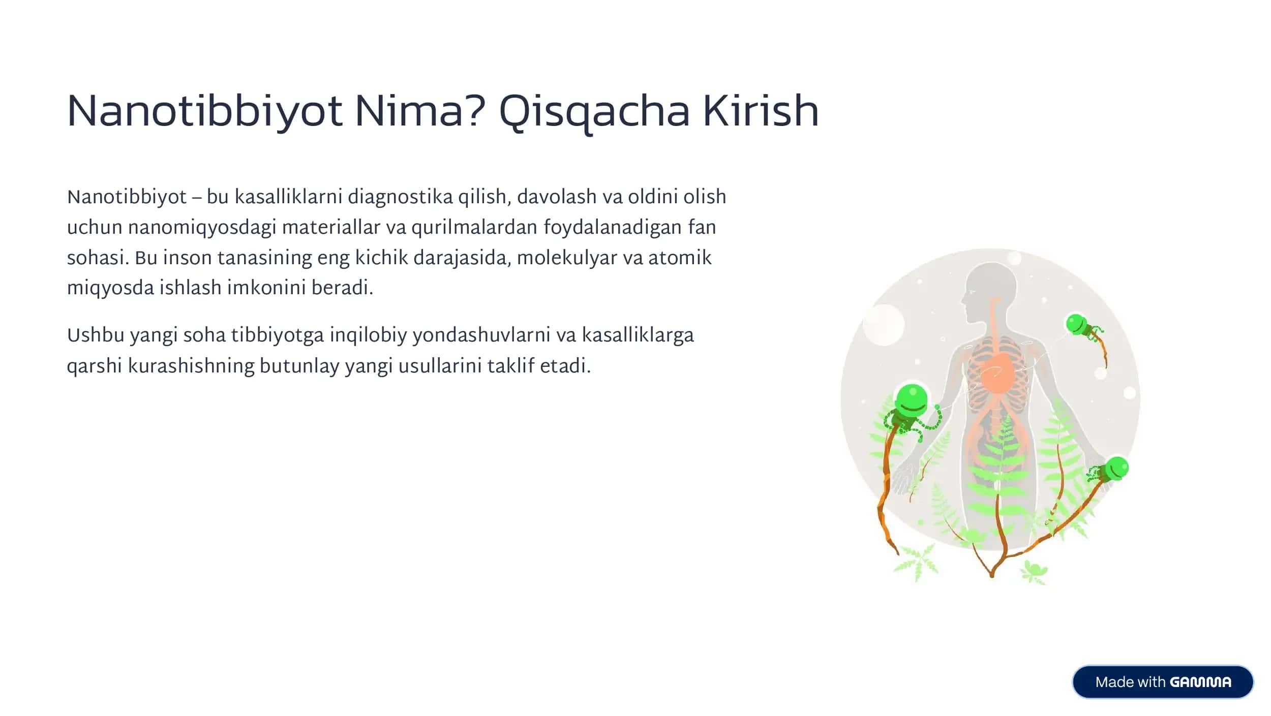 Nanotibbiyot va Nanoetika 2