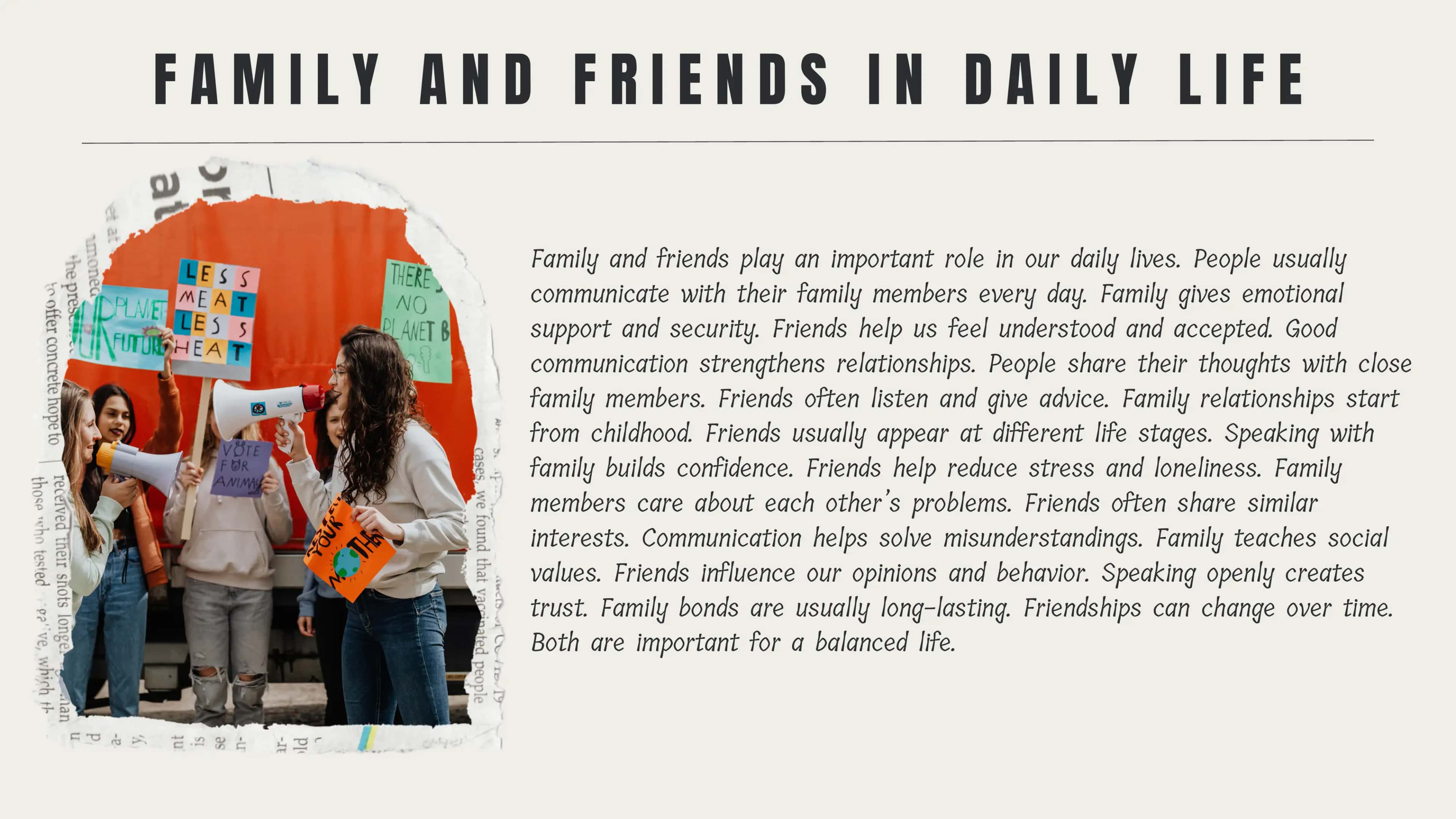 Family and Friends Speaking 2