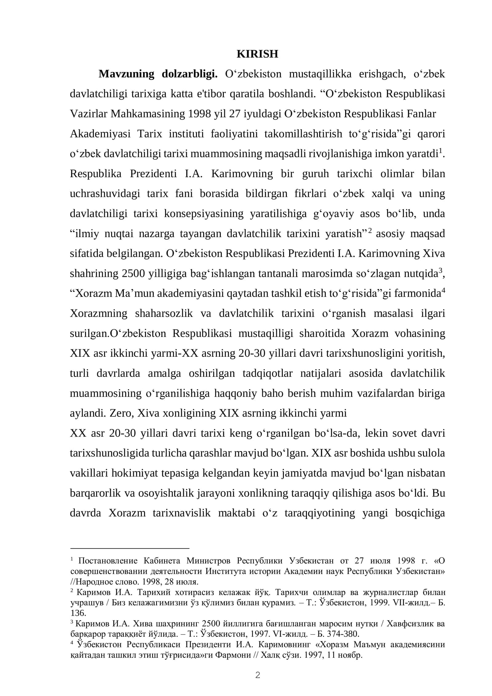 XIVA XONLIGI TARIXIDA TARIXNAVISLIK VA UNING TARIXSHUNOSIGI 2