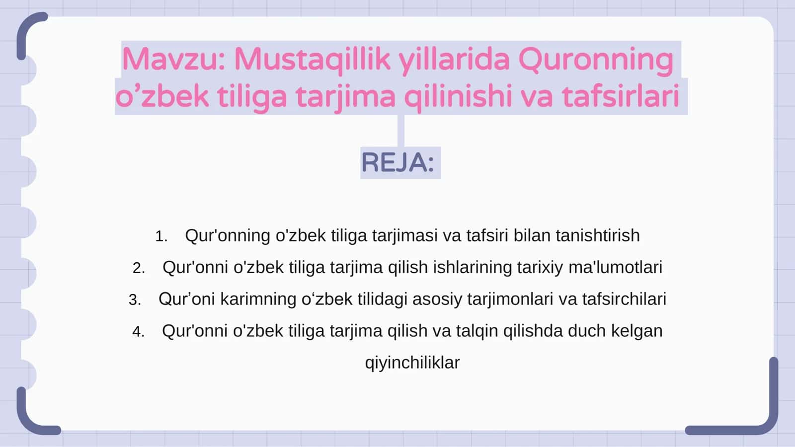 Ta'lim Mavzusi 2