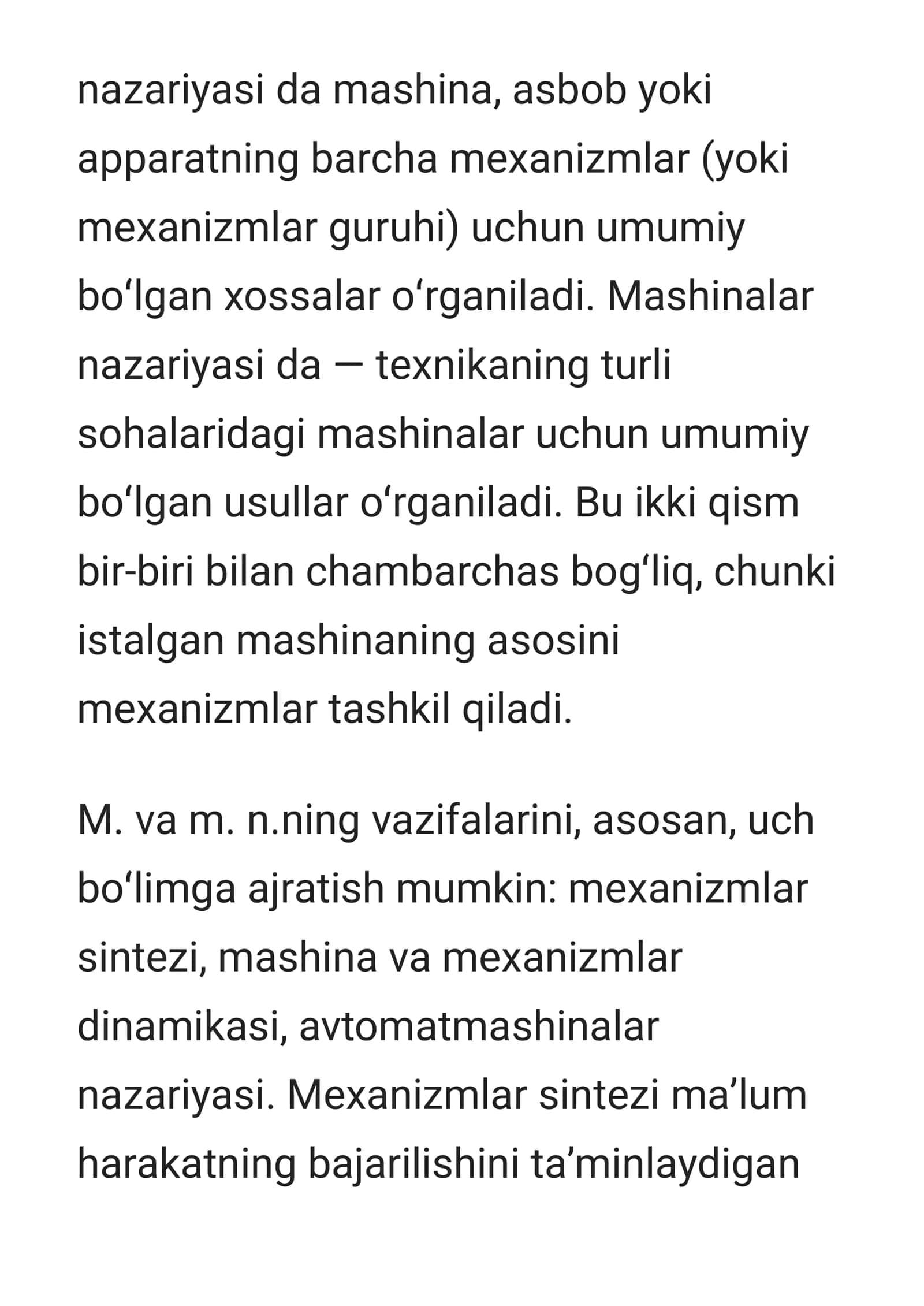 Mexanizmlar nazariyasi 2