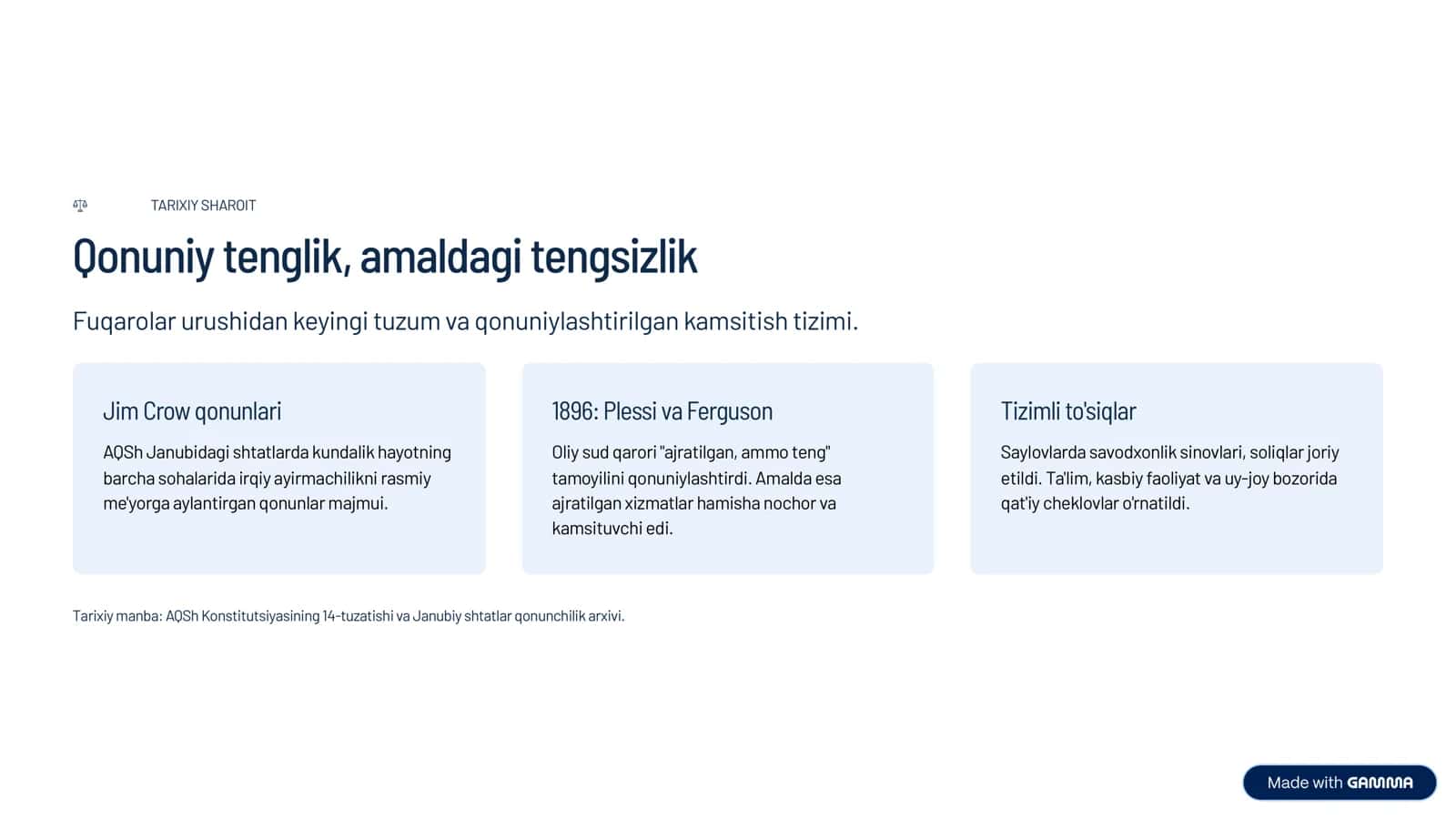 TARIX VA JAMIYAT DARSI 2