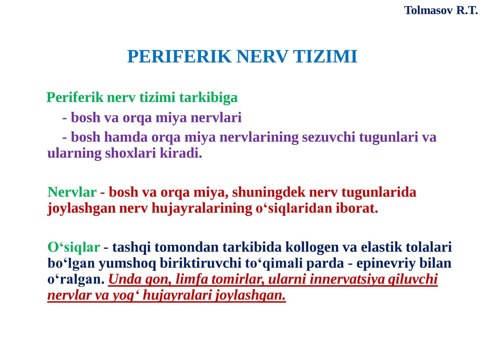 PERIFERIK NERV TIZIMI 2