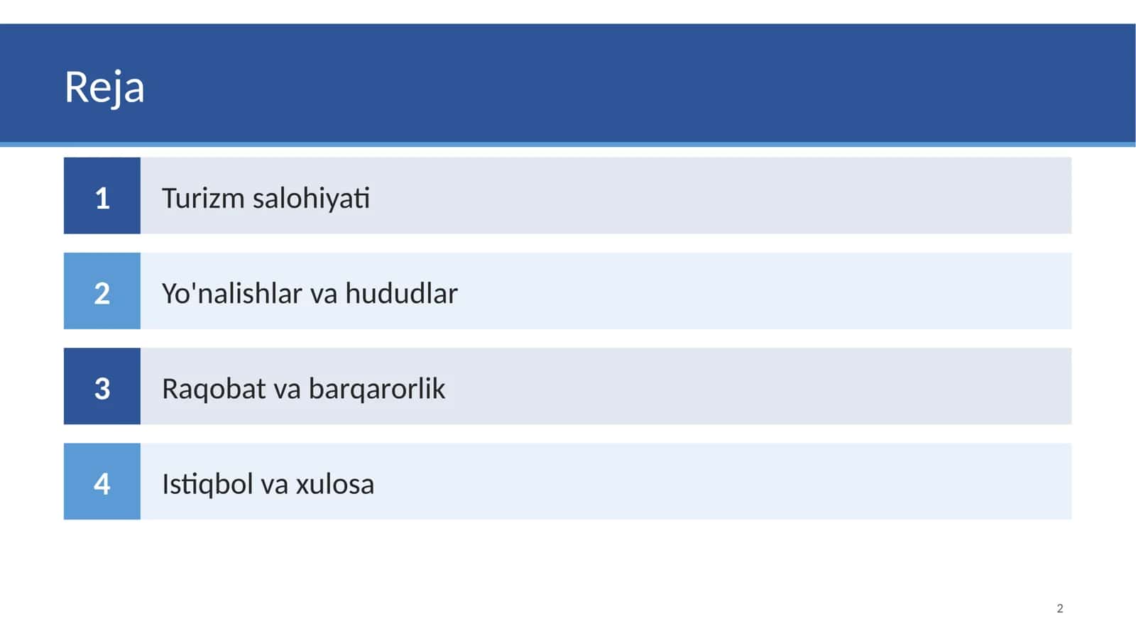 Turizm salohiyati 2