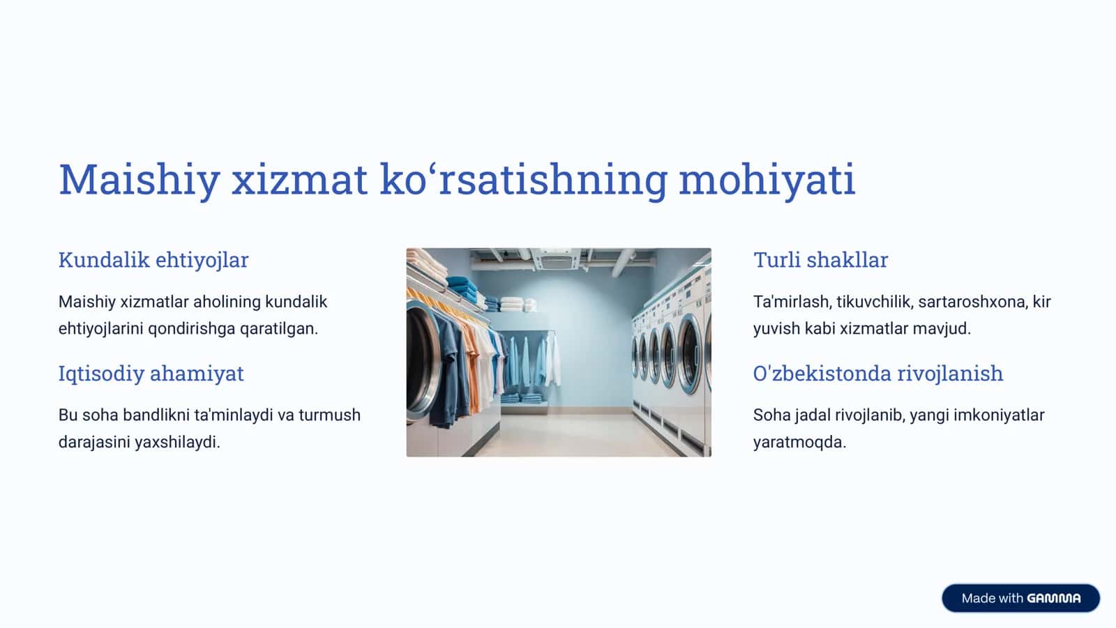 Maishiy xizmat ko»rsatish 2