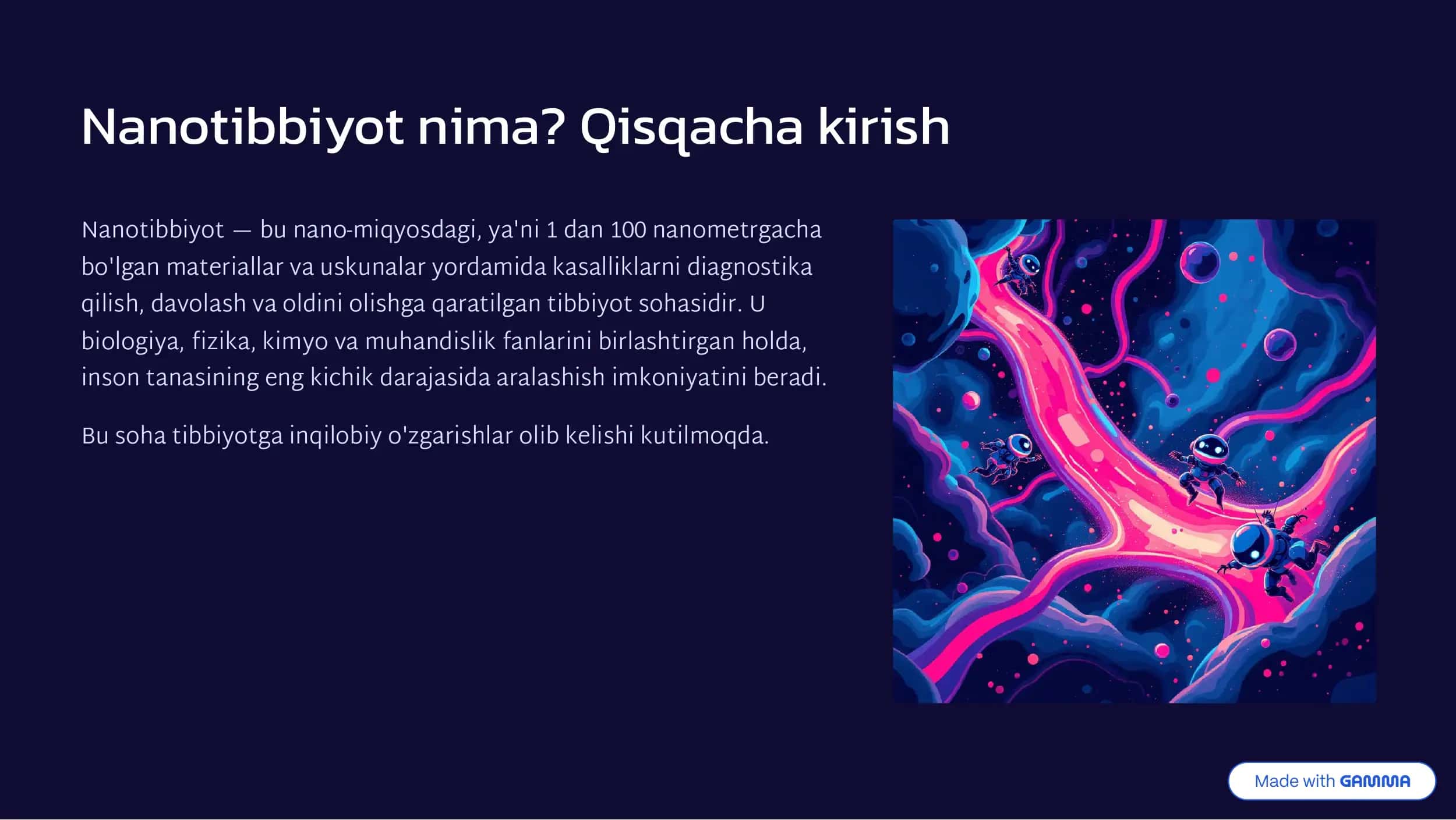 Nanotibbiyot va Nanoetika 2