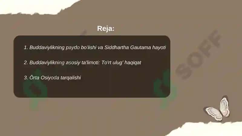 Buddaviylik dini tarixi va ğoyalari 2
