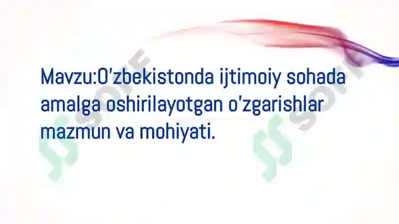 O'zbekistonning Eng Yangi Tarix fani 2