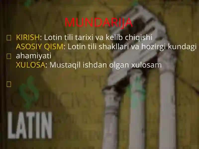 lotin tili va tarixi 2