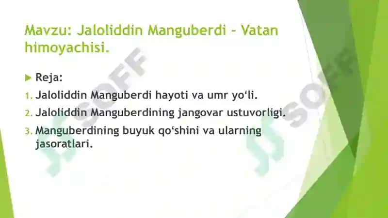 Jaloliddin Manguberdi – Vatan himoyachisi 2