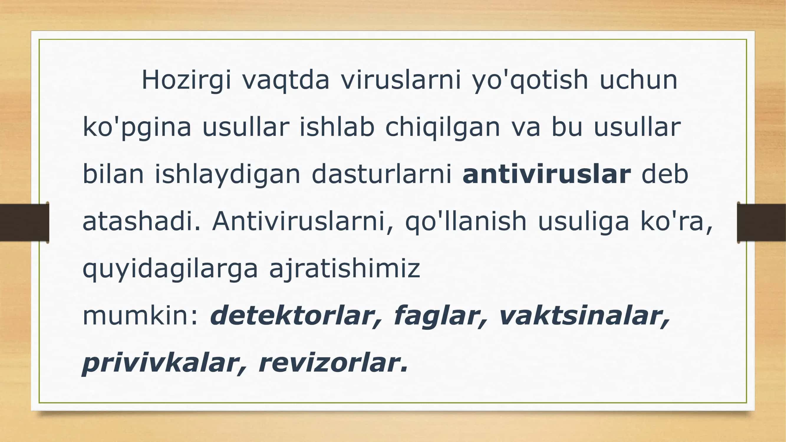 Antivirus dasturlari 2
