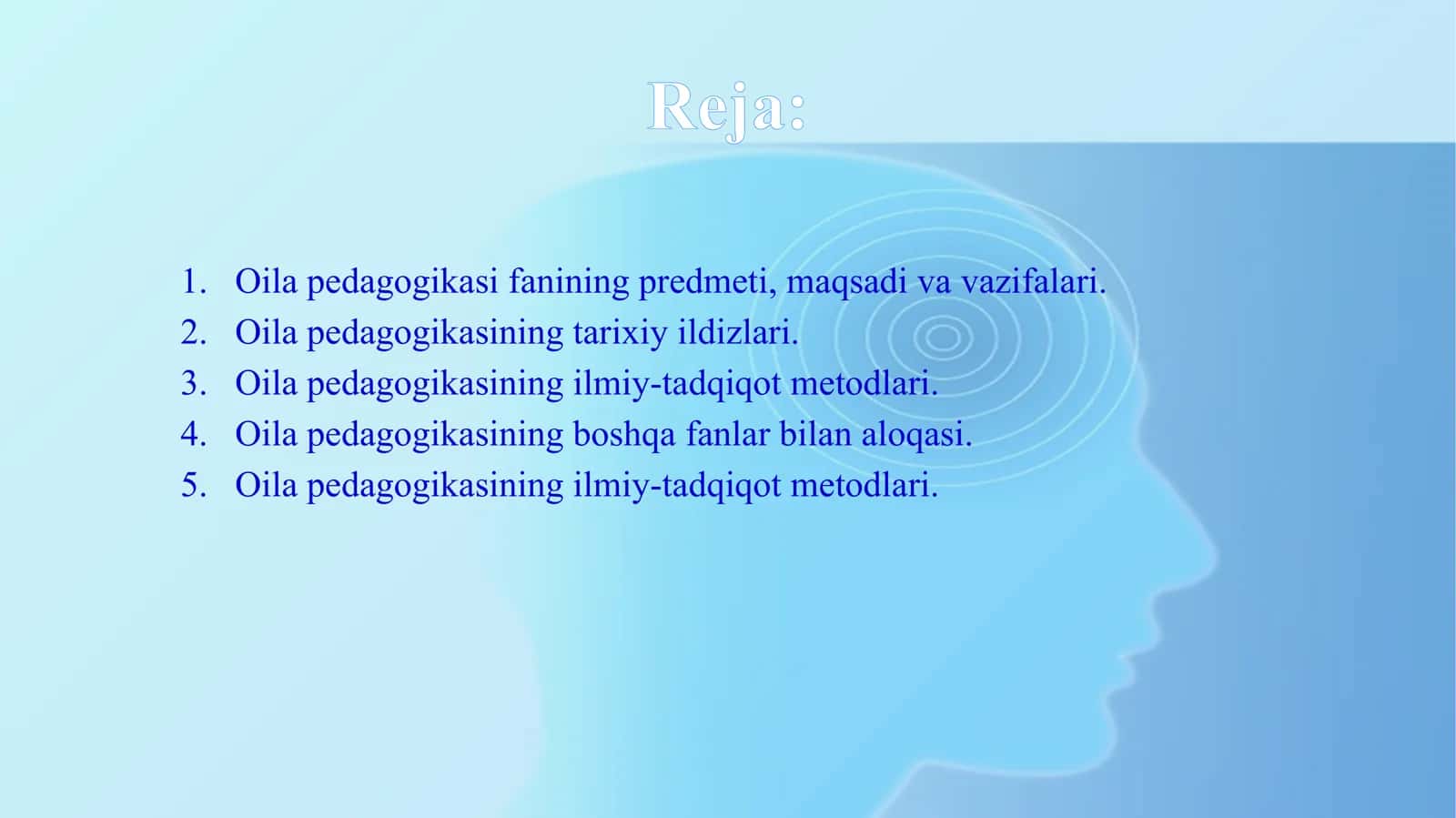 OILA PEDAGOGIKASI 2
