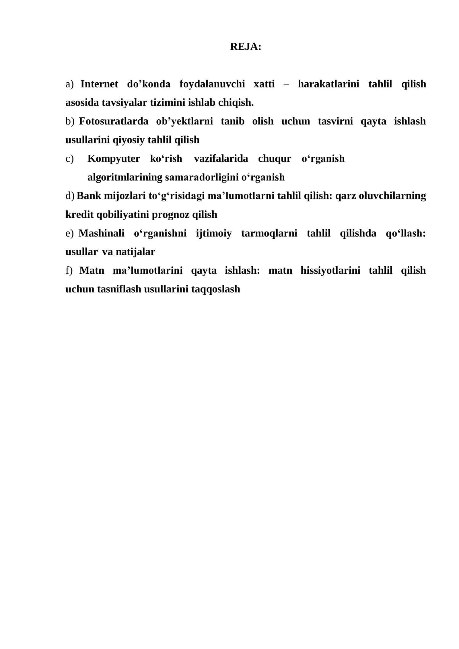 Ma'lumotlarning intellektual tahlili 2