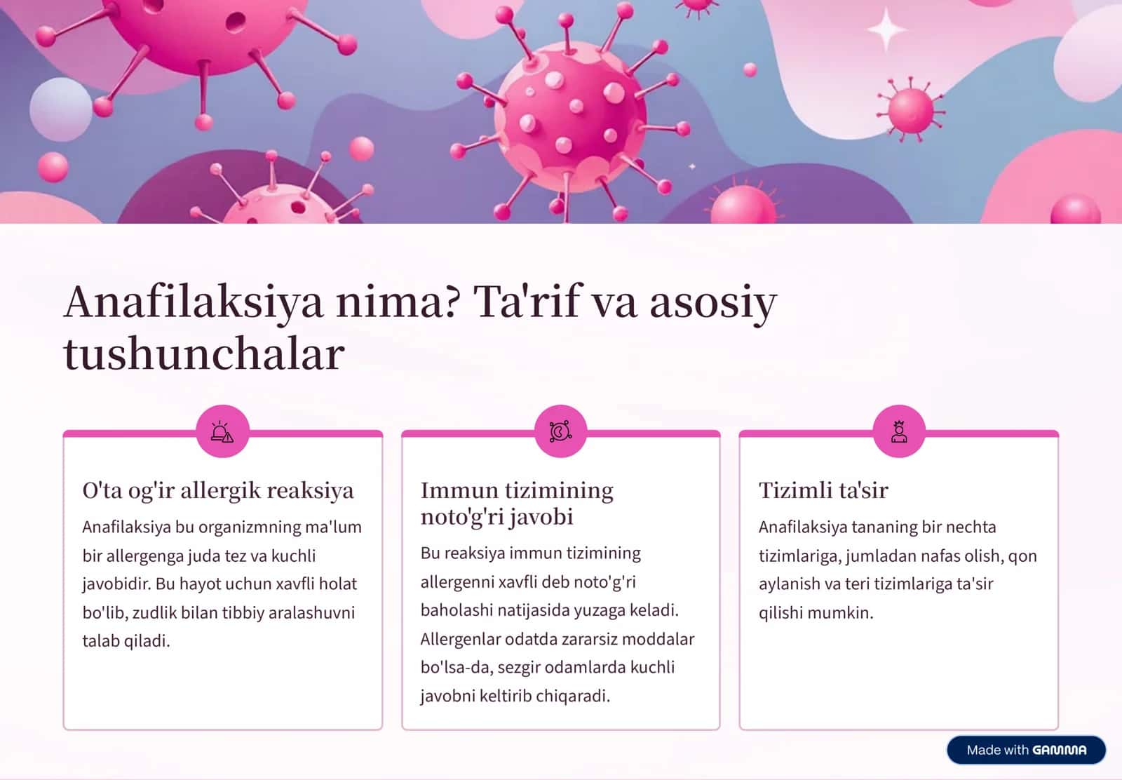 Anafilaktik shok prezintatsiya 2