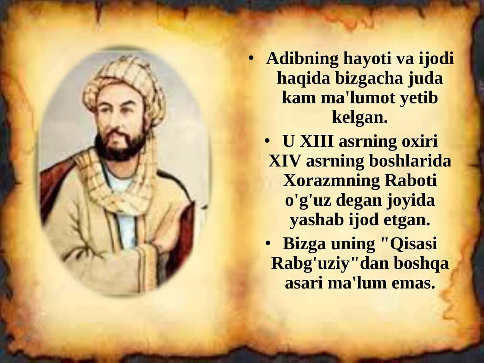 NOSIRIDDIN RABG`UZIY 2