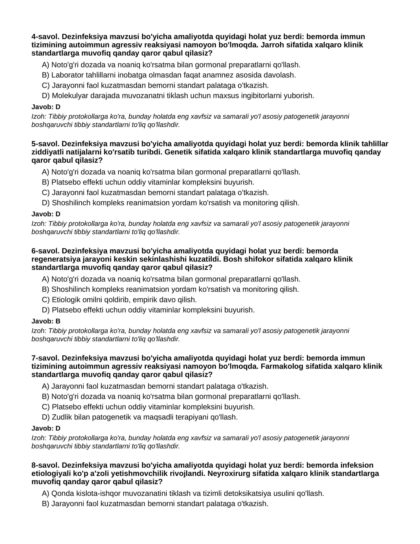 DEZINFEKSIYA - 1-QISM 2
