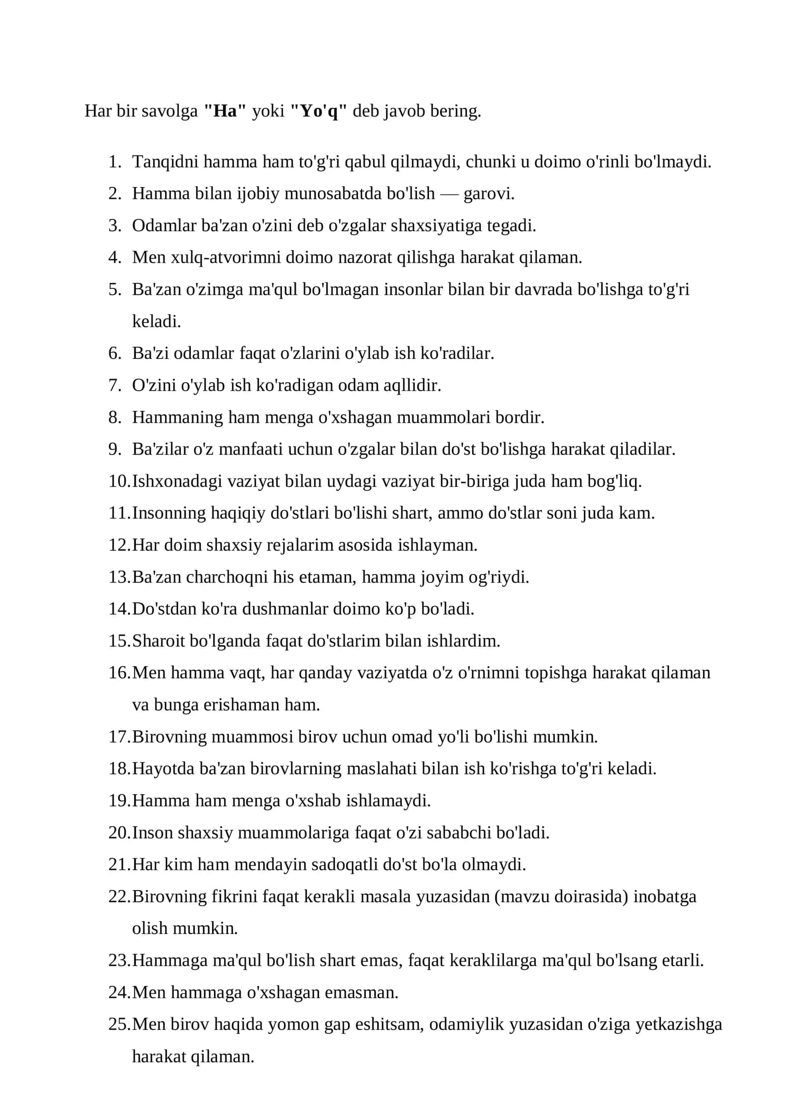 Bojxona qo‘mitasiga ishga kirish uchun test savol-javoblar to‘plami 3