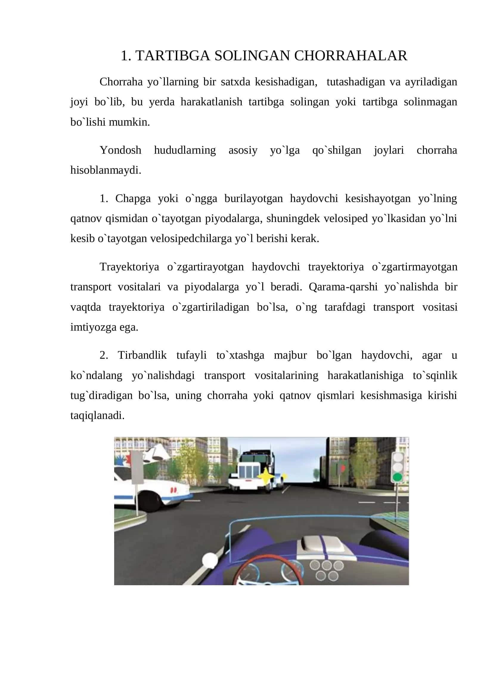 Chorrahalarda harakatlanish tartibi 3