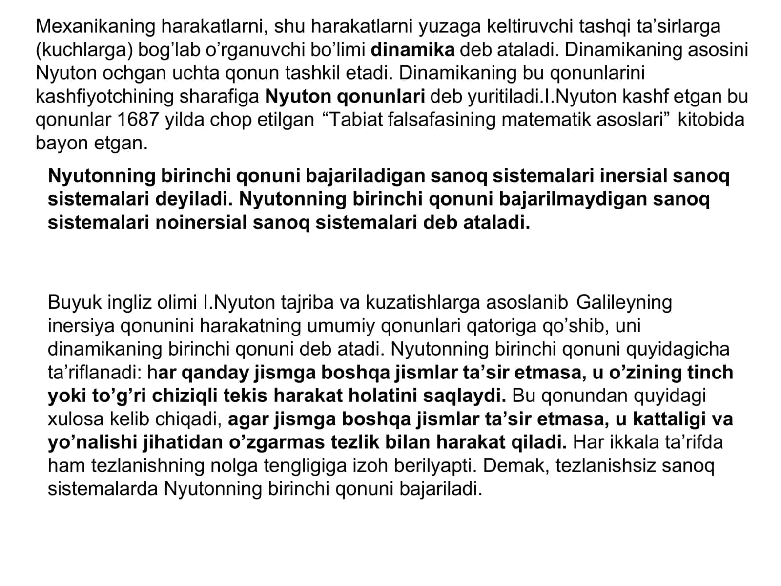 Dinamika haqida 3