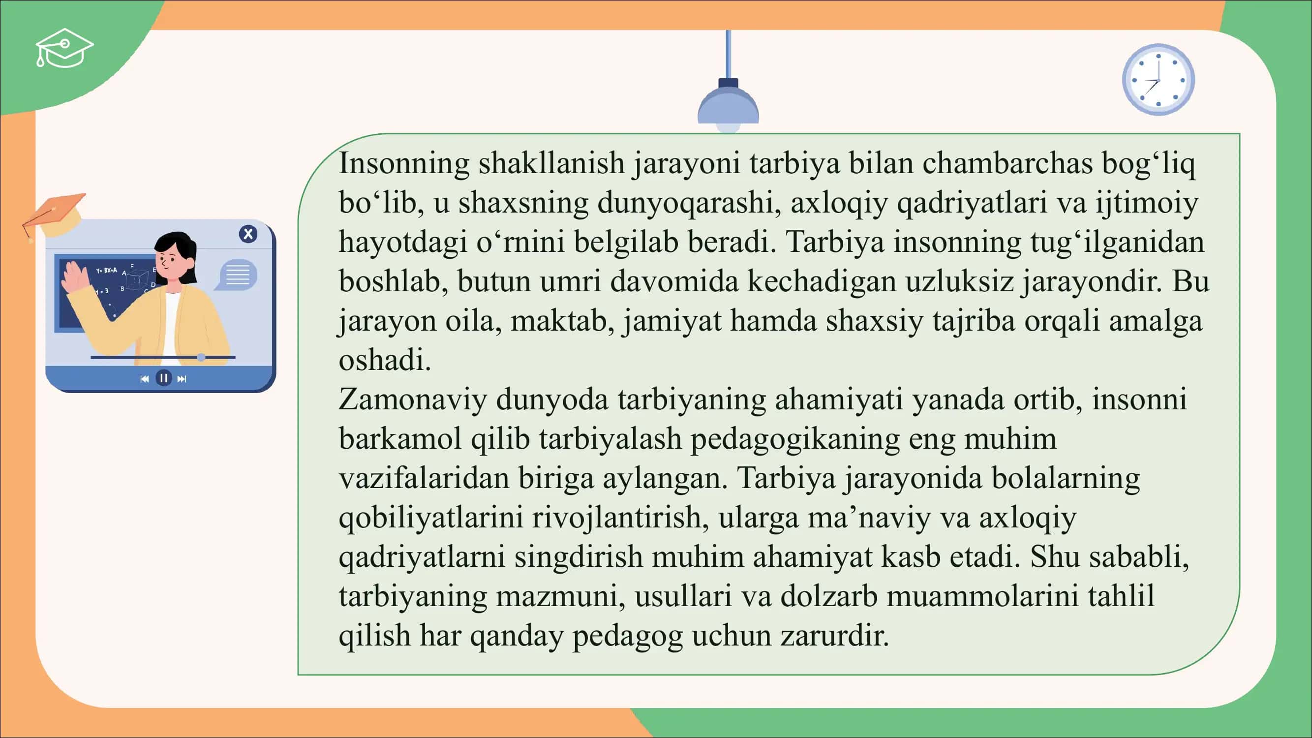 Tarbiya va shakllanish 3