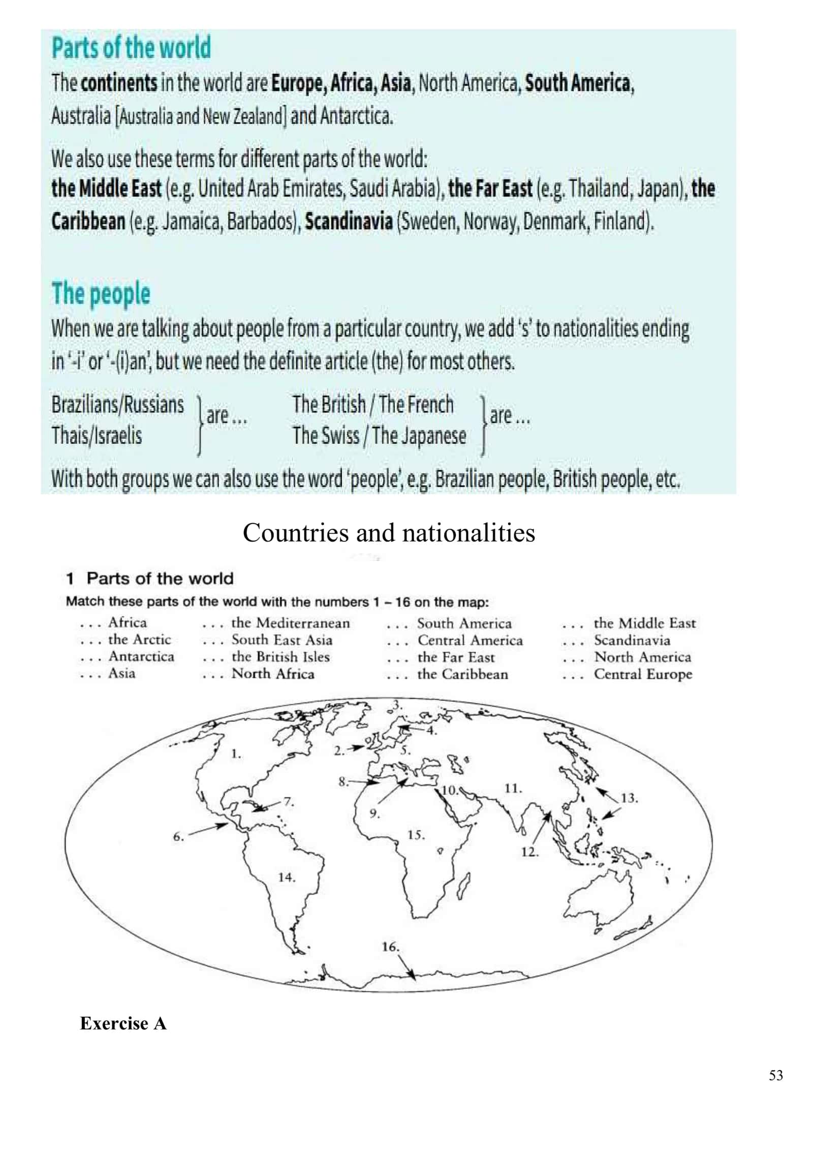 Countries and nationalities 3