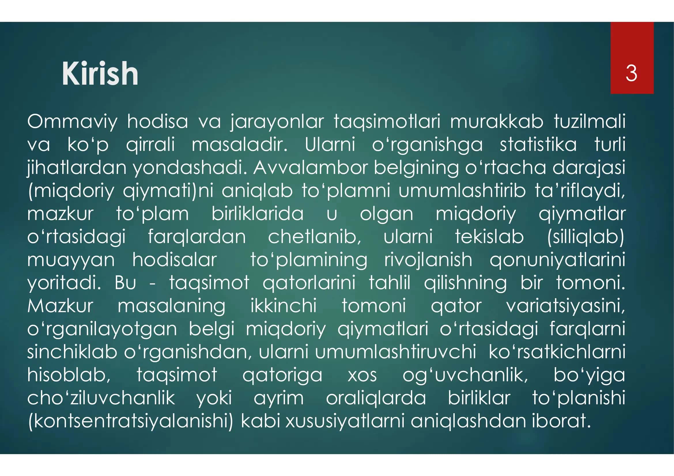 "STATISTIKA" 3