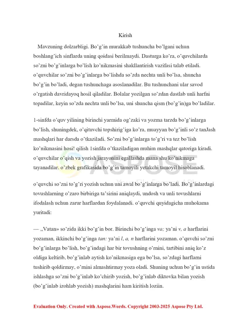 Bo’g’in ustida ishlash 3