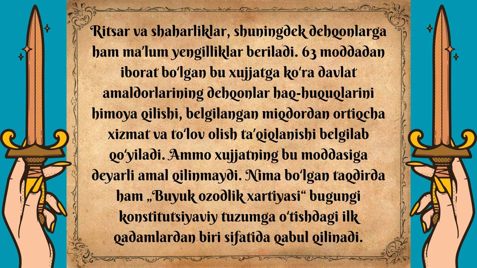 Buyuk ozodlik xartiyasi 3