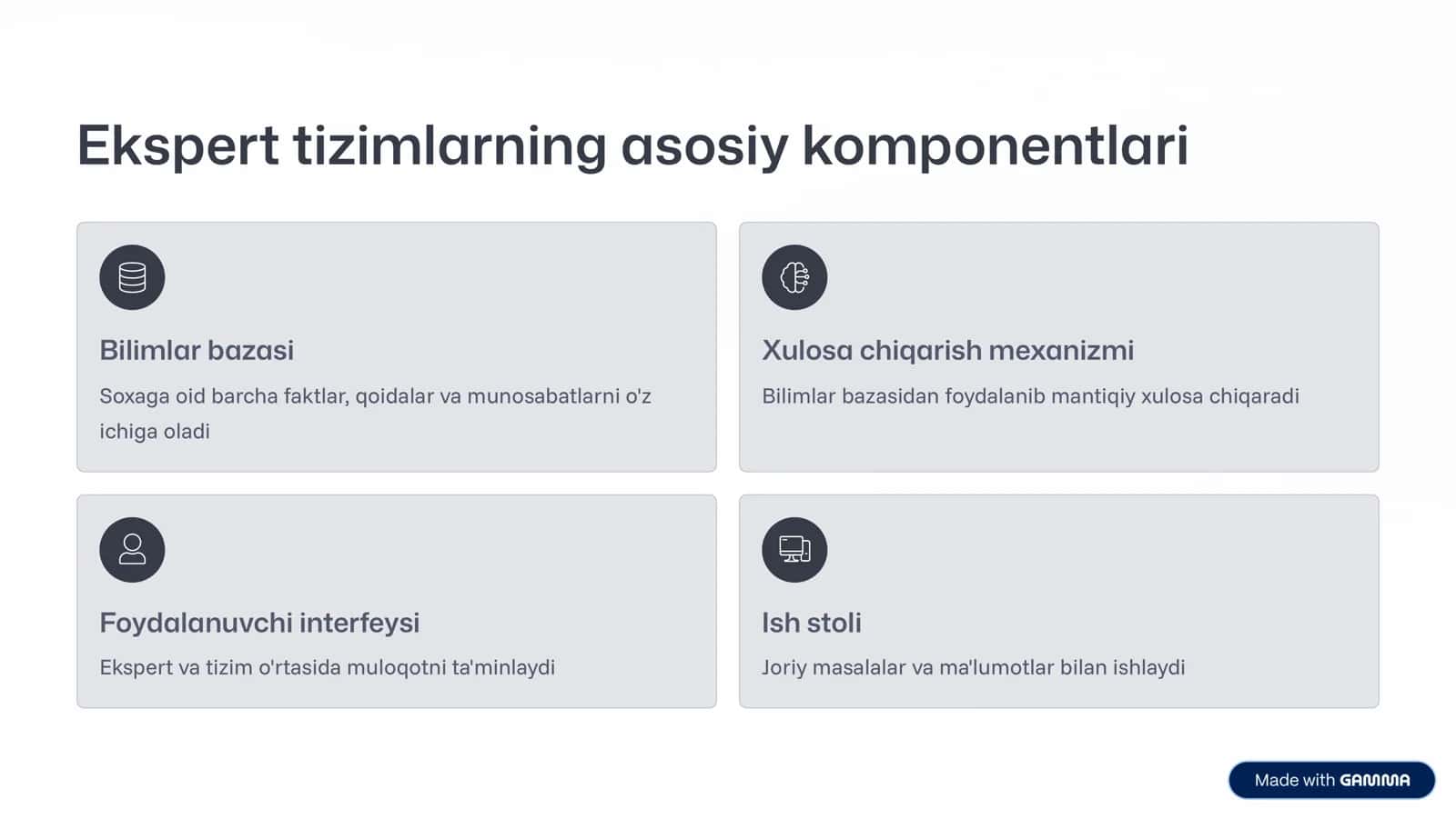 Ekspert tizimlar: kelajak sari qadam 3
