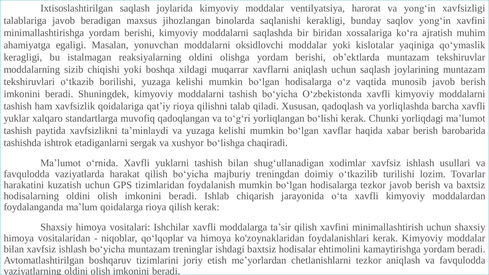 Kimyoviy moddalar bilan ishlash 3