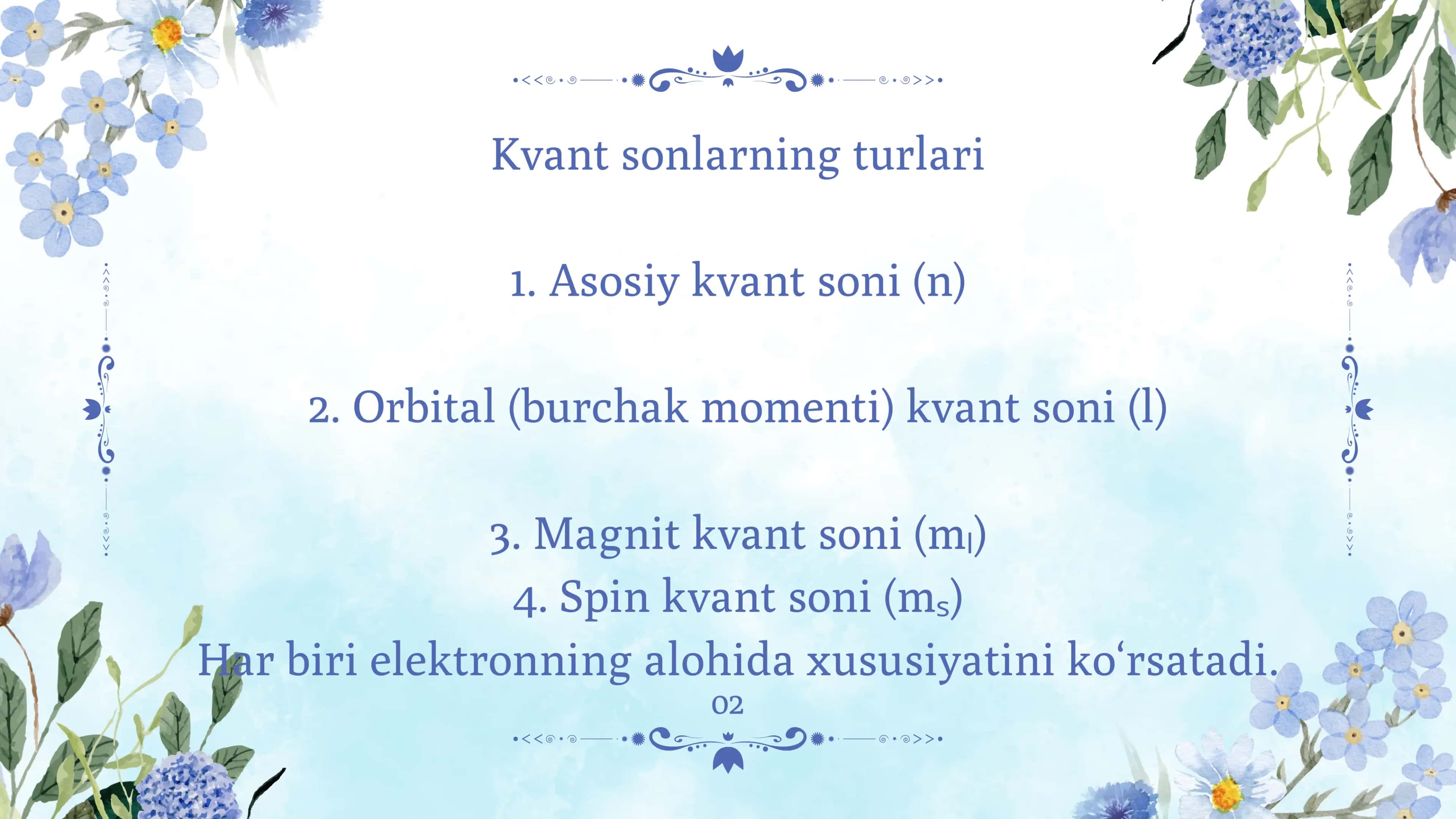 Kvant sonlar 3