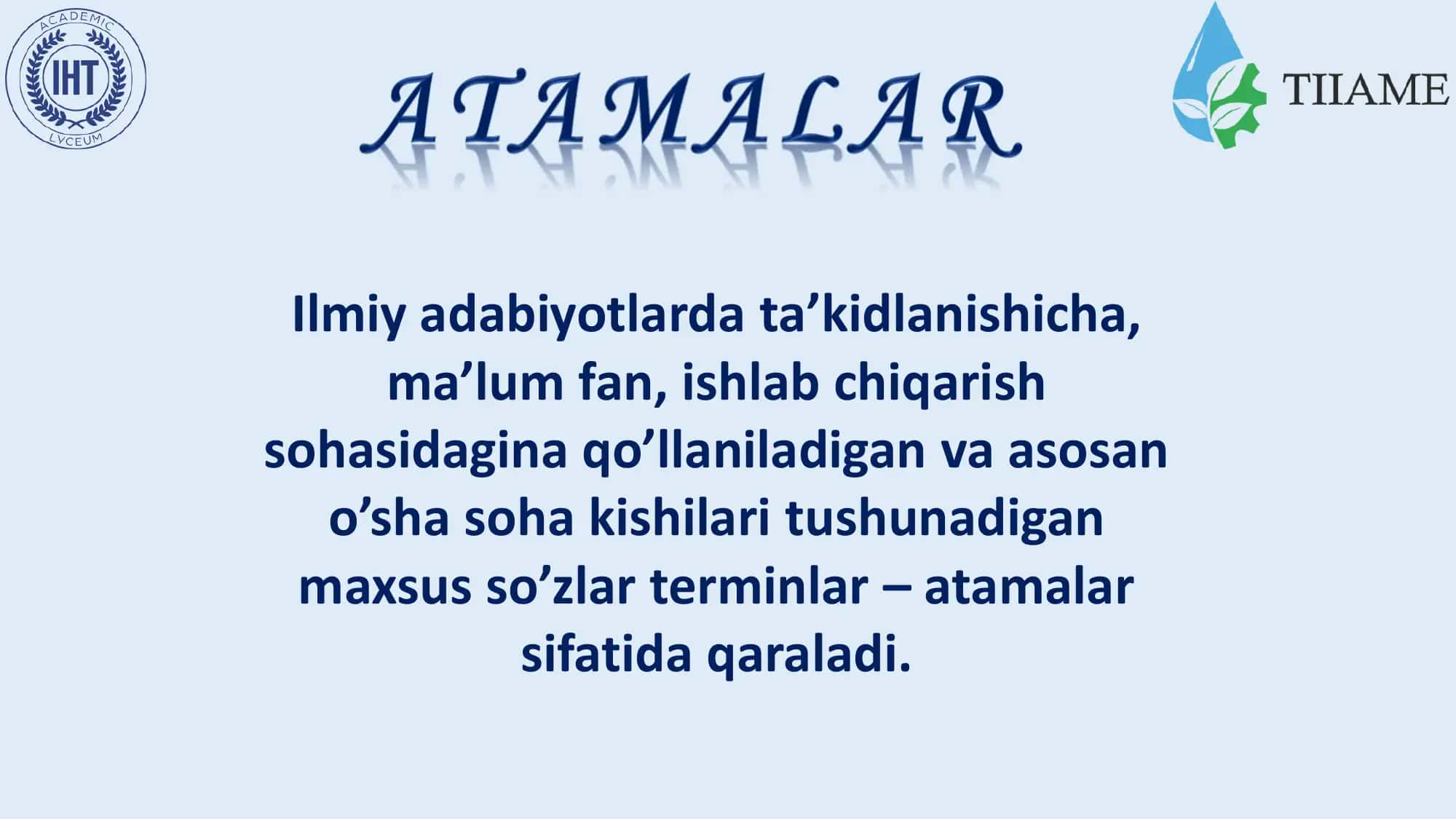 Atama va atamashunoslik 3