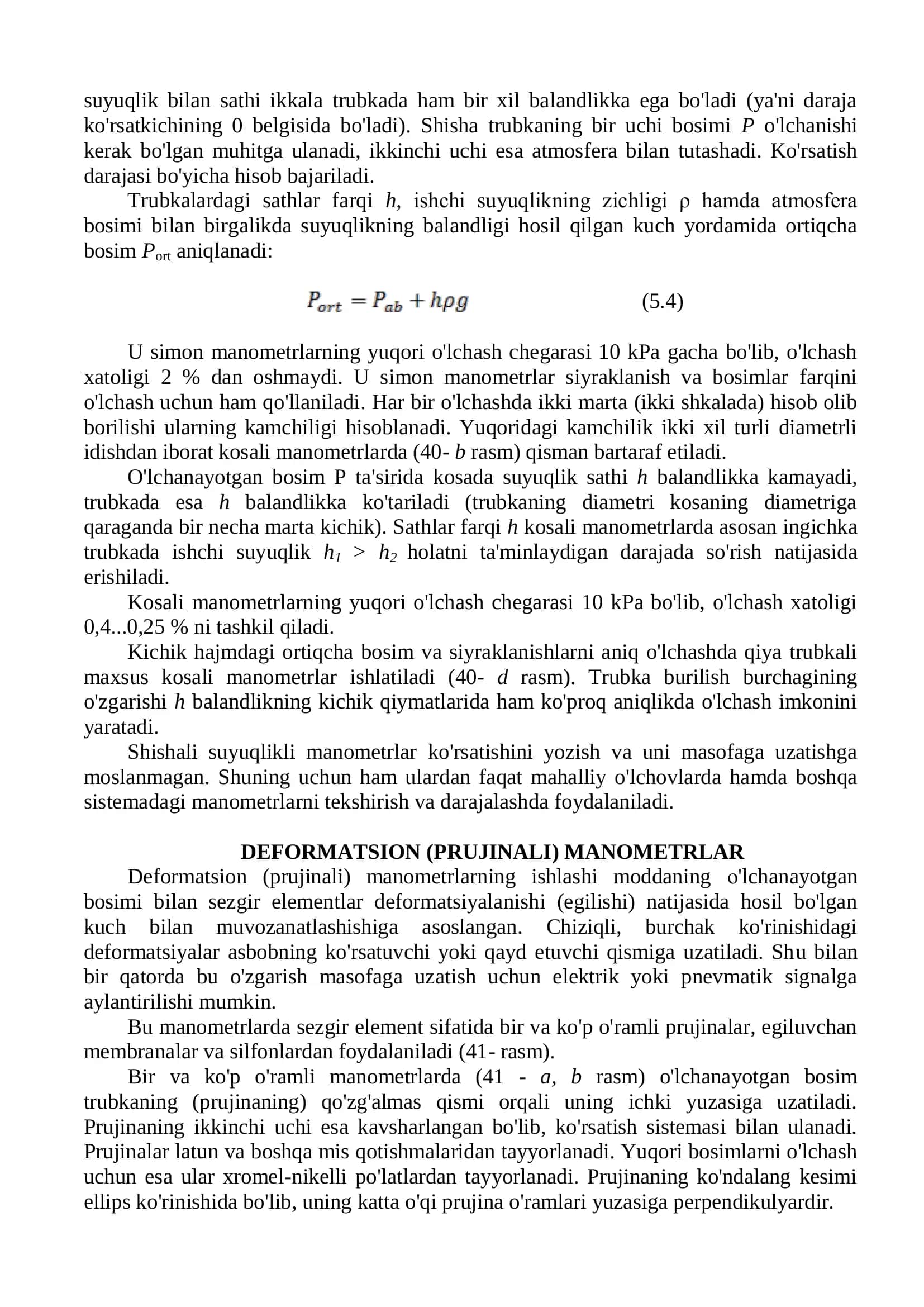 Bosim o'lchash asboblari 3