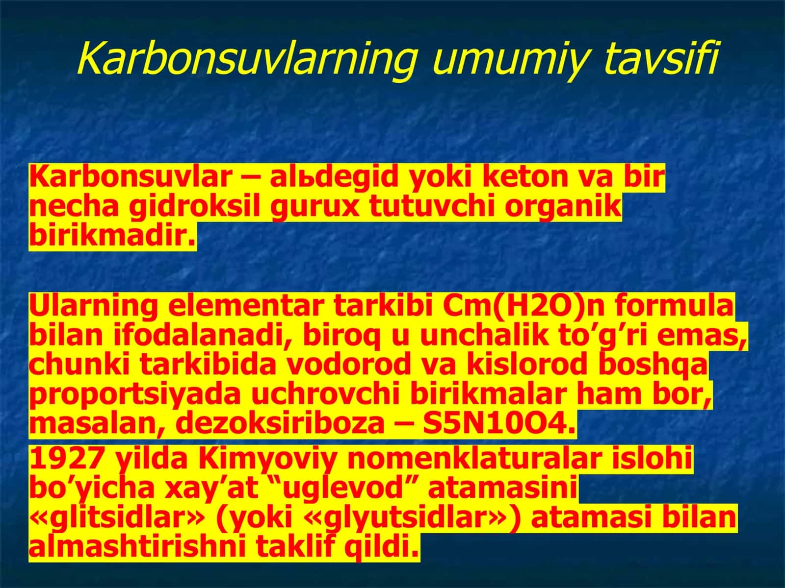Uglevodlar 3
