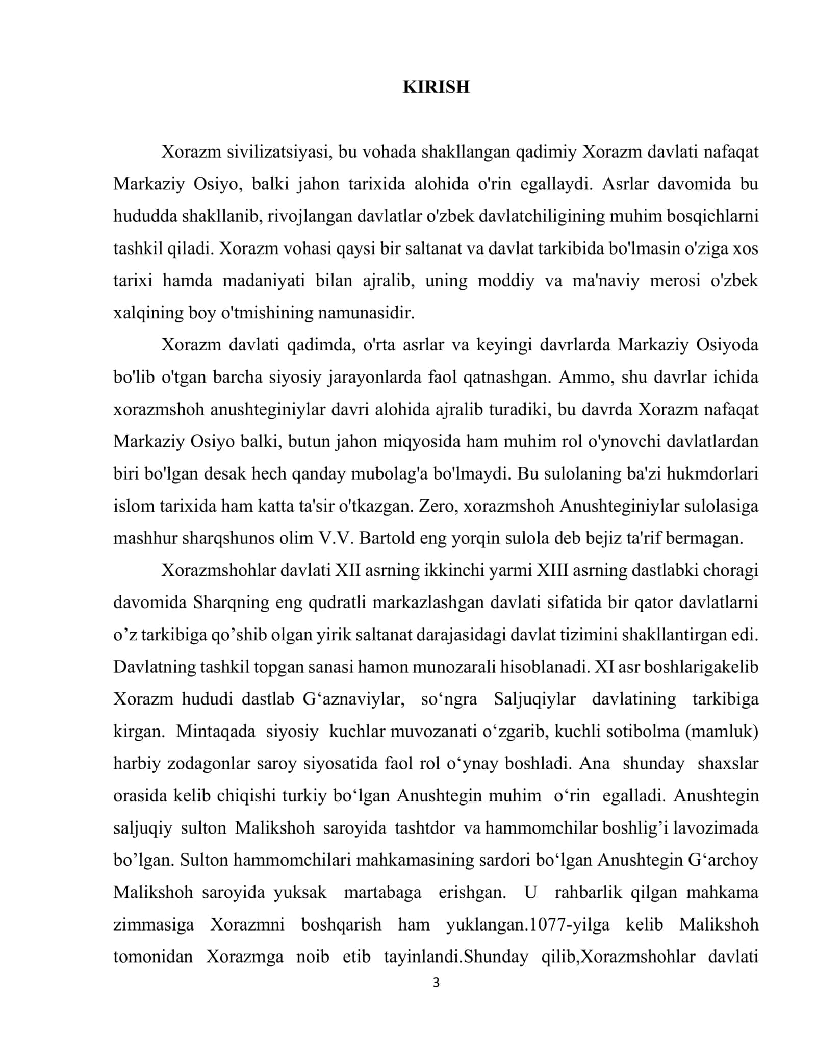Anushtegin Xorazmshohlar davlat boshqaruvi 3