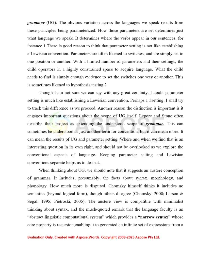 Language Structure and Conventions 3