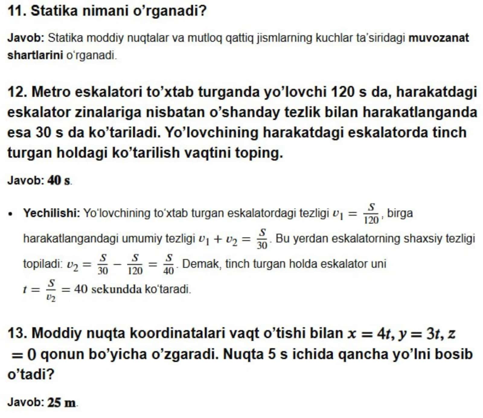 fizika test 3