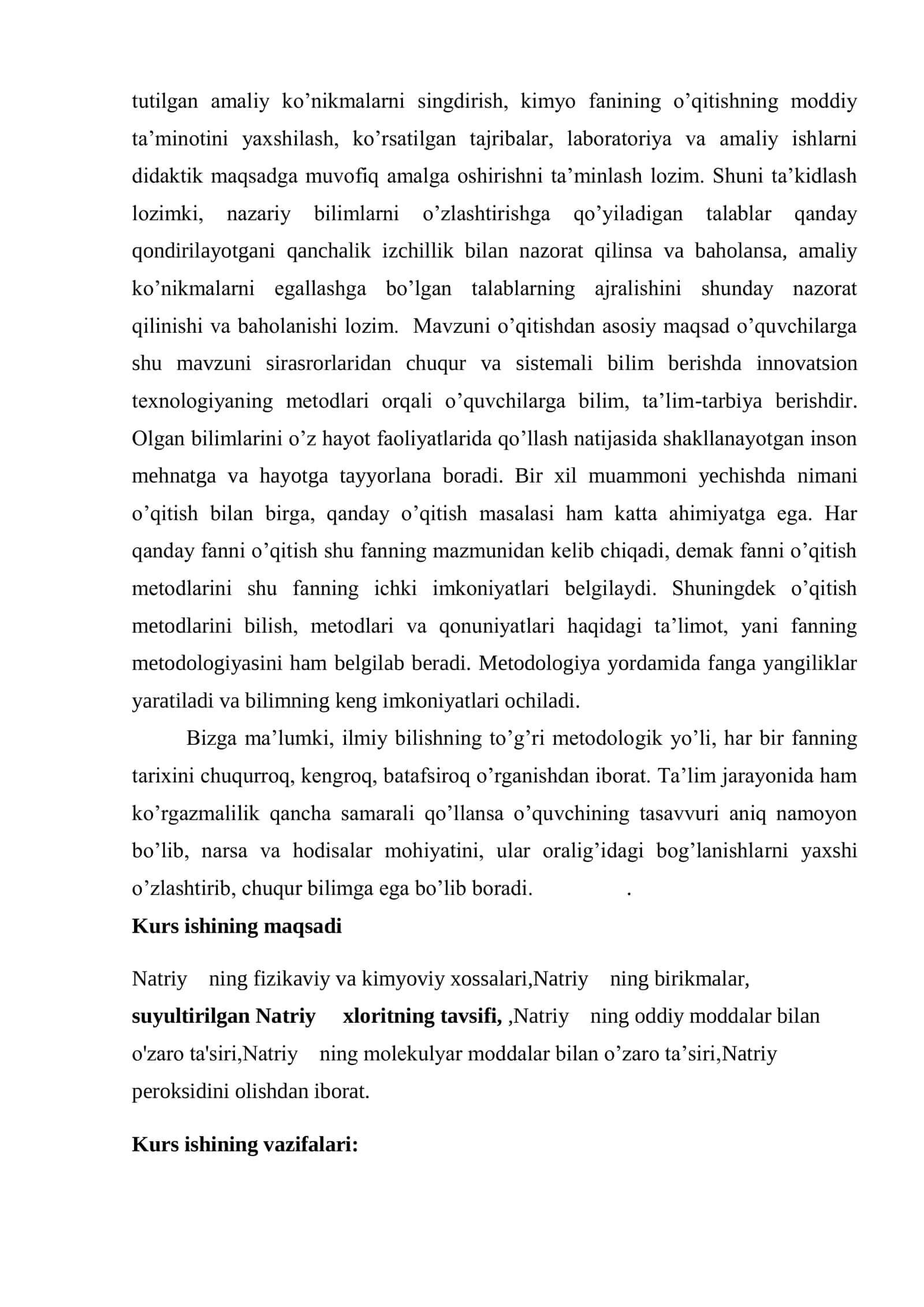 Natriy elementining analitik kimyosi 3