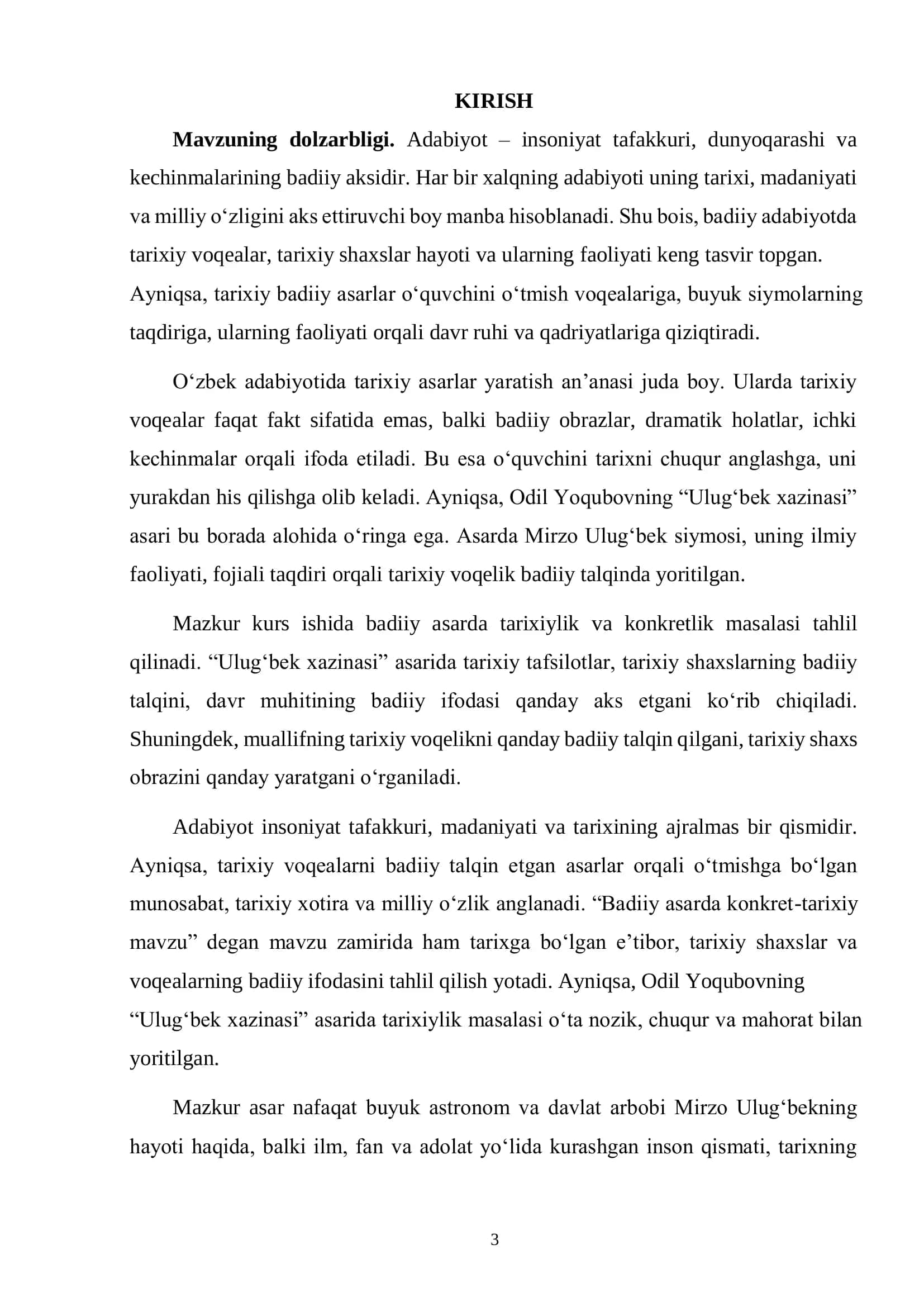 BADIIY ASARDA KONKRET – TARIXIY MAVZU. 3