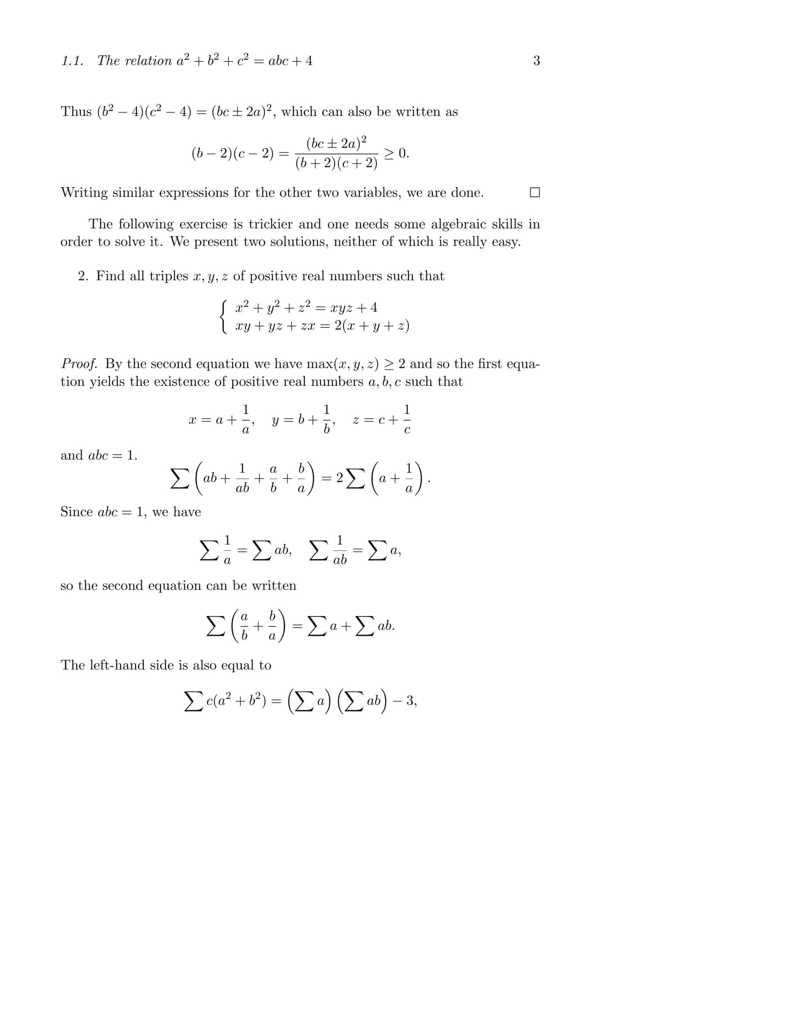 Some Useful Substitutions 3
