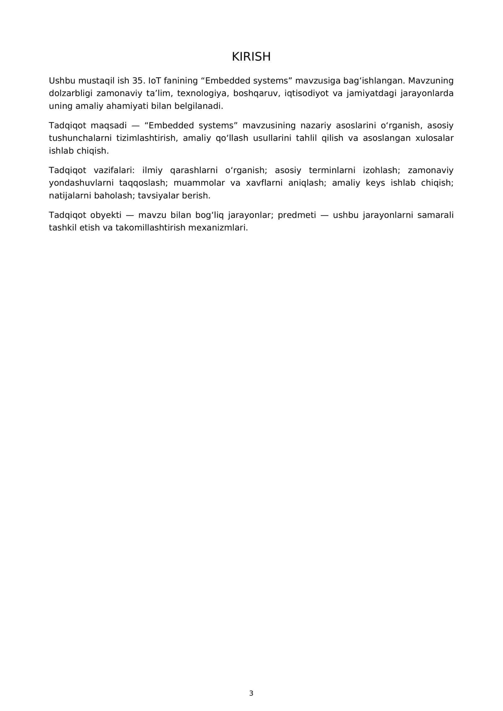 Embedded systems 3