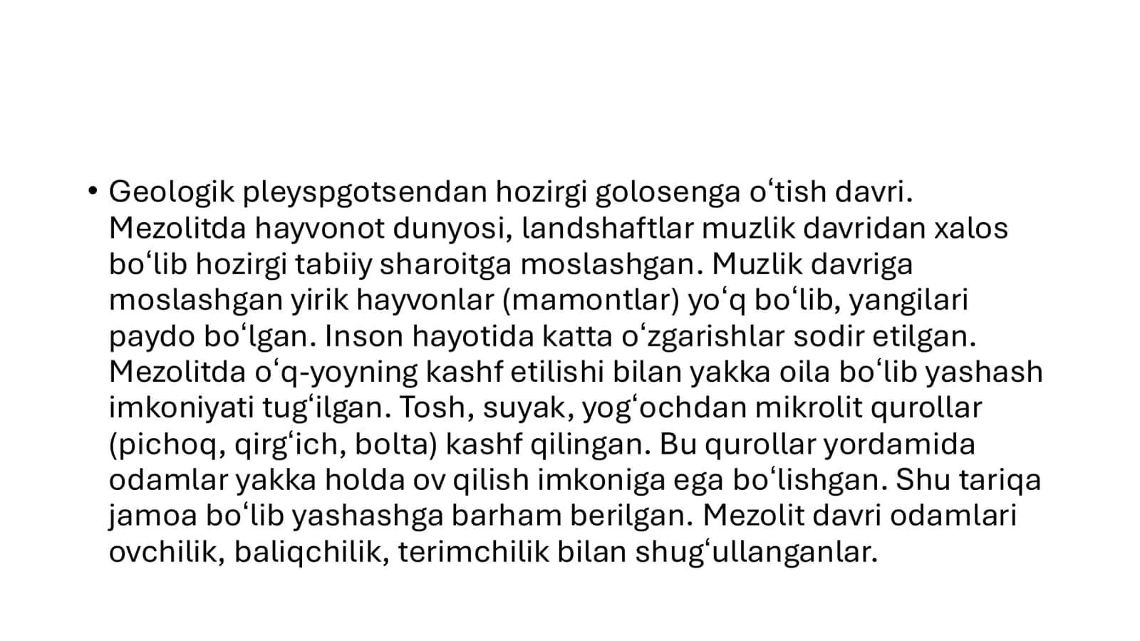 Mezolit davri manzilgohlari 3