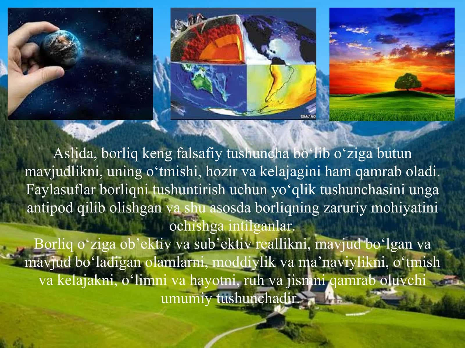 BORLIQ FALSAFASI 3