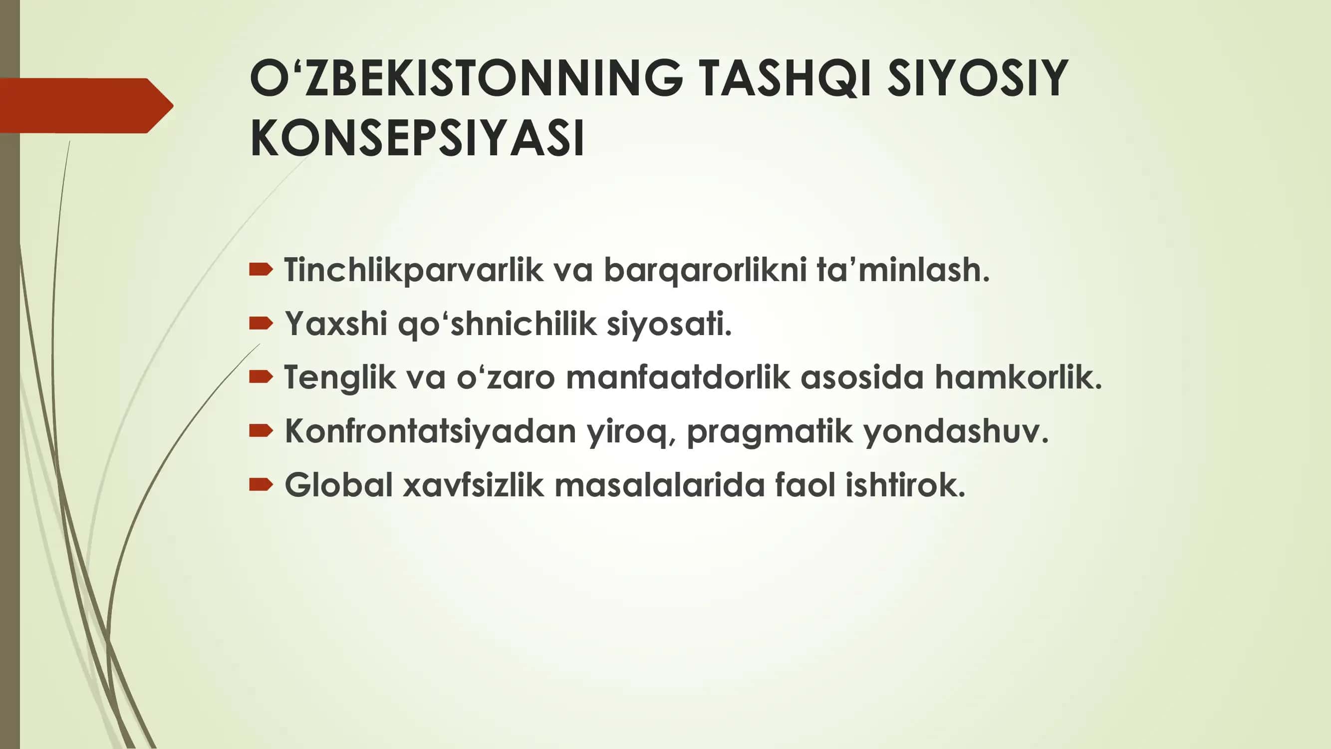 Oʻzbekistonning emg yangi tarixidan slide 3
