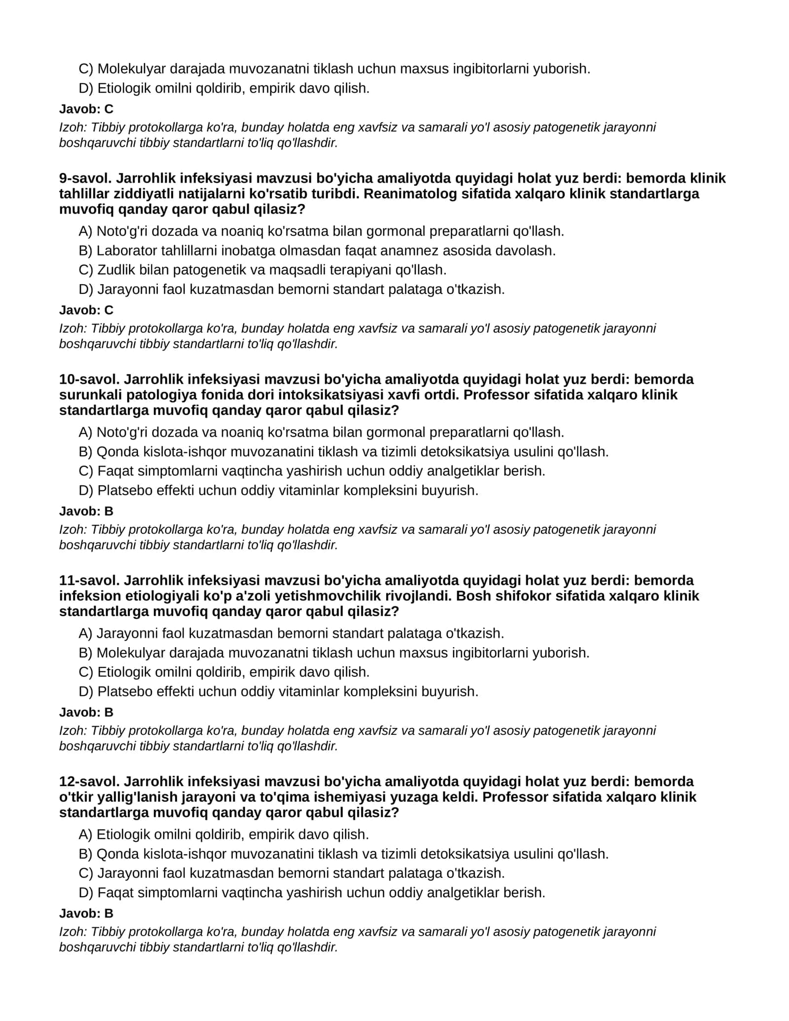 Jarrohlik infeksiyasi - 2-QISM 3
