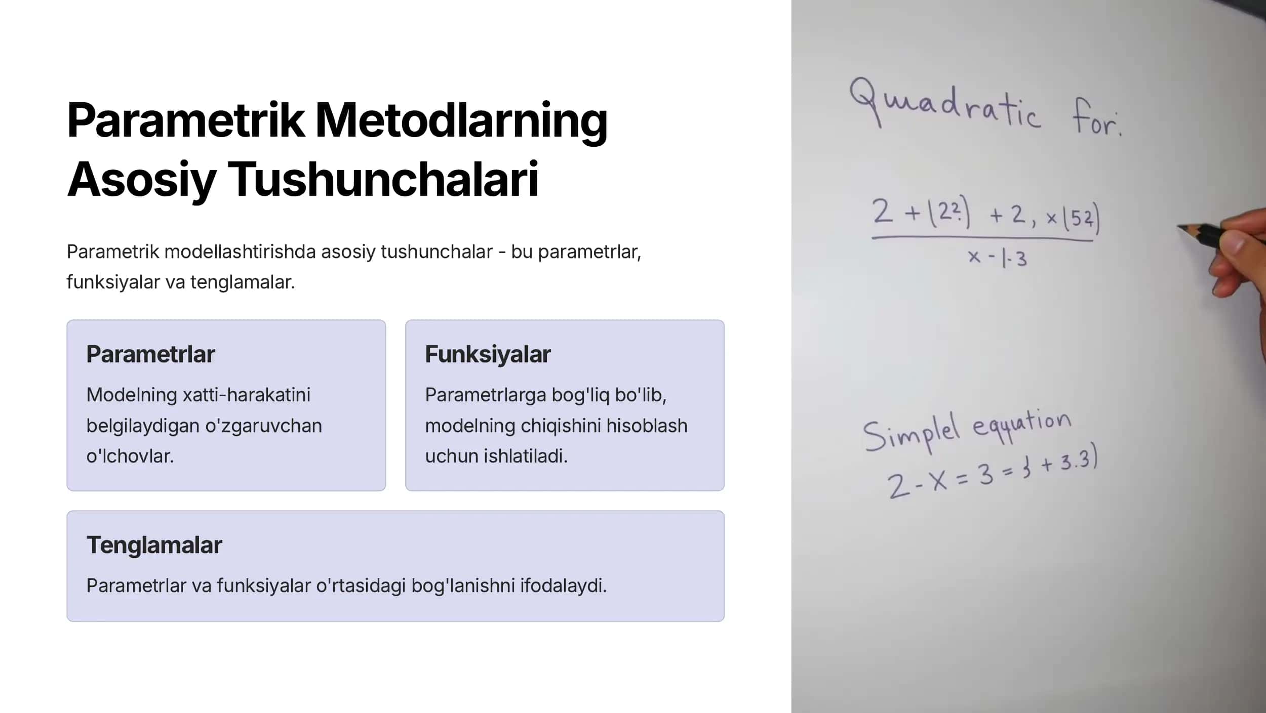 Parametrik Metodlar 3