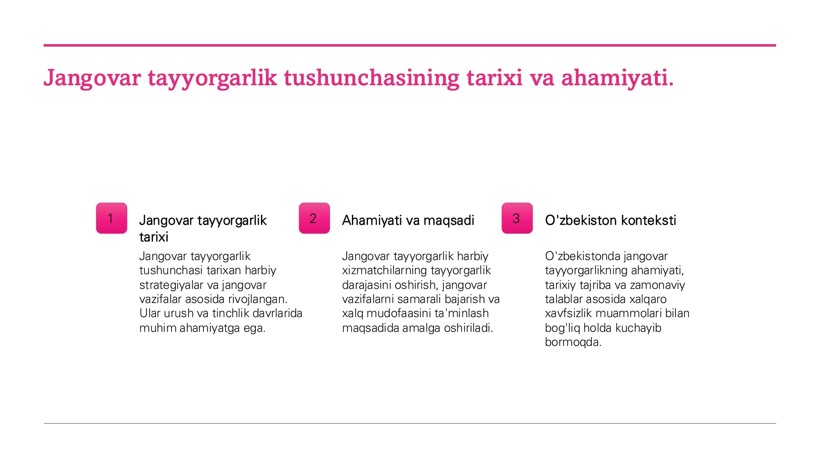 Jangovar tayyorgarlik 3