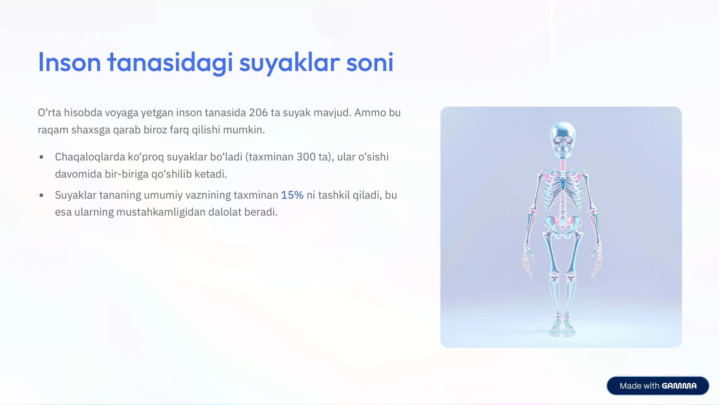 Osteologiyaga Kirish: Suyaklar 3